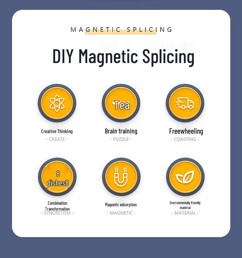 Kids' Magnetic Engineering Vehicle Transformer Set - Educational Parent-Child Toy