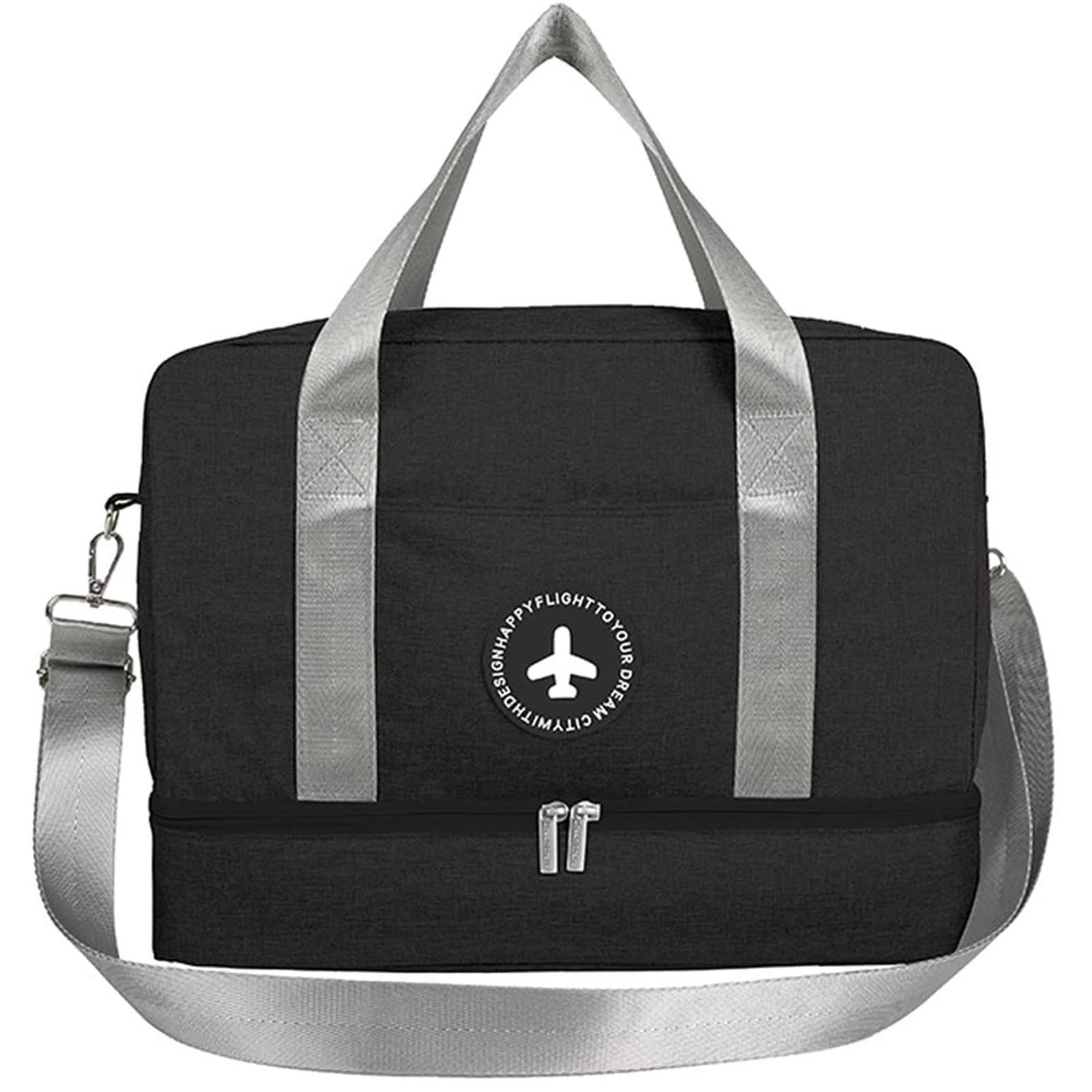 

Wet And Dry Separation Watertight Package Wash Travel Bag Toiletry Makeup Bag Travel Storage Bag Multifunctional Bag For Men And Women 43*29*4 cm чёрный