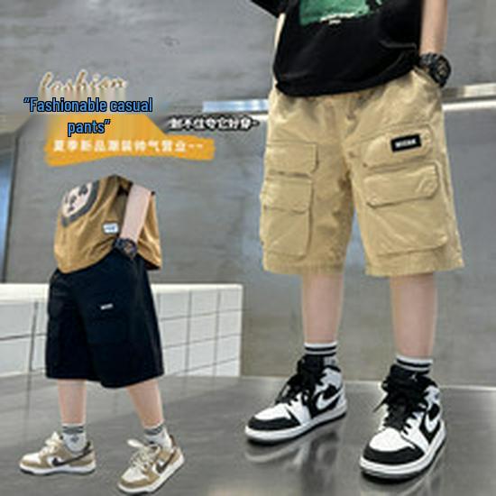 Girls' Mid-Length Summer Dress: Trendy Loose Fit Top and T-Shirt Skirt Combo for Kids