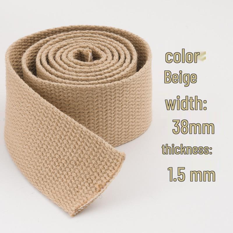 3.8cm Colored Polyester Cotton Webbing for Bags & Clothing - Edging Tape & Shoulder Strap Ribbon