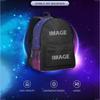 Movie Peripheral Print Backpack, School Bag Student Campus With Plush Ball Backpack