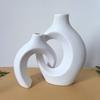 2 pieces/pair Removable Flower Vases Minimalist Vase Set Creative Imitation Ceramic Vase  Bedhead