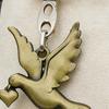 Tauben-Anhänger Schlüsselanhänger Friedenssymbol Schlüsselanhänger Metallanhänger Legierung Schlüsselring Auffälliger Schmuck Einweihungsgeschenk