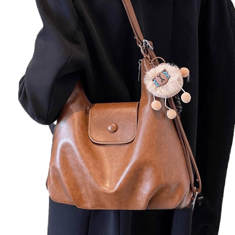 High-End Retro Large-Capacity Women's Backpack Tote for Autumn/Winter 2025
