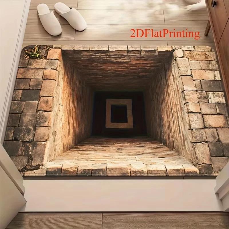 

2D Cave Entrance Welcome Mat For Bedroom, Living Room Carpet, Kitchen, Bathroom Entrance Mat, Home Decoration 40x60cm 16x24inch