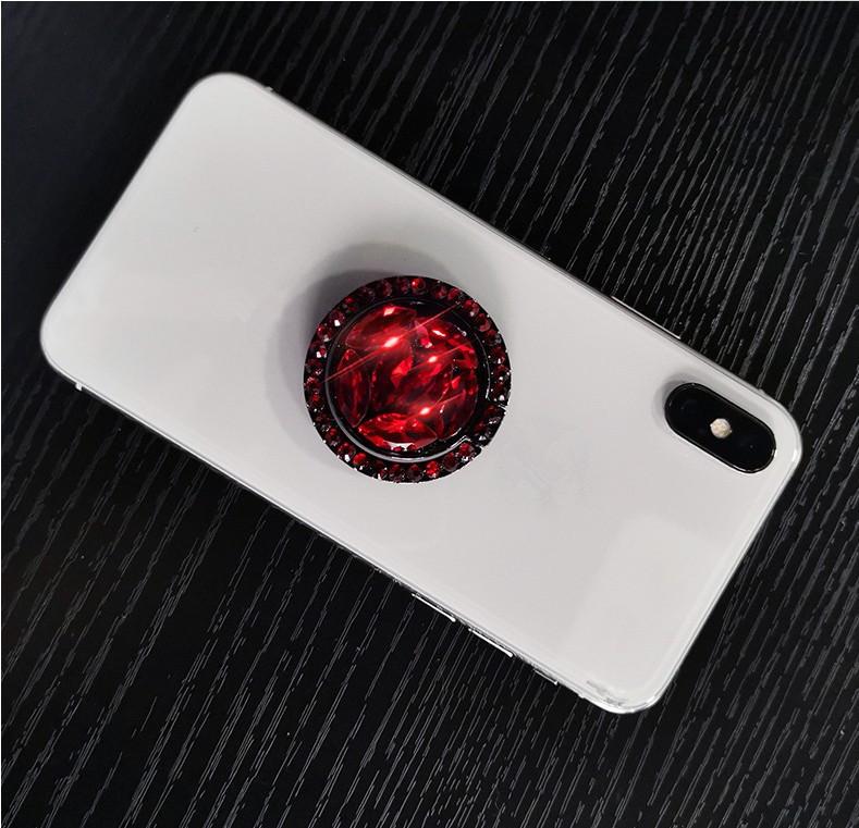 

Luxury Diamond-Encrusted Douyin Artifact, Rhinestone Alloy Bracket, Diamond Decoration, Lazy Rhinestone Ring Buckle, Female Universal Mobile Phone