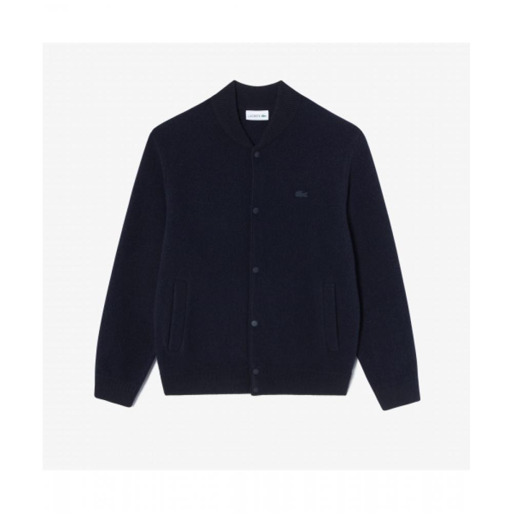 

LacoSte Men S Boucle Stadium Cardigan [navy] 003