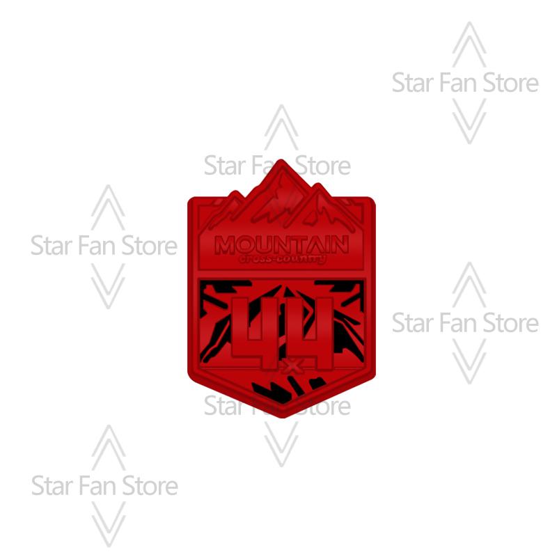 Metal Mountain Cross-country 4X4 Grille Badge Pattern Stickers Car Trunk Body Emblem Decal For Jeep Wrangler Chevrolet Toyota FJ ALW1