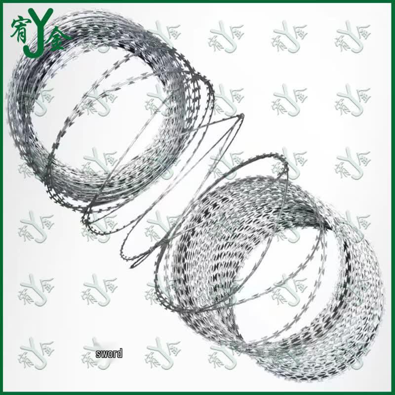 Razor Wire Double Helix Security Fence