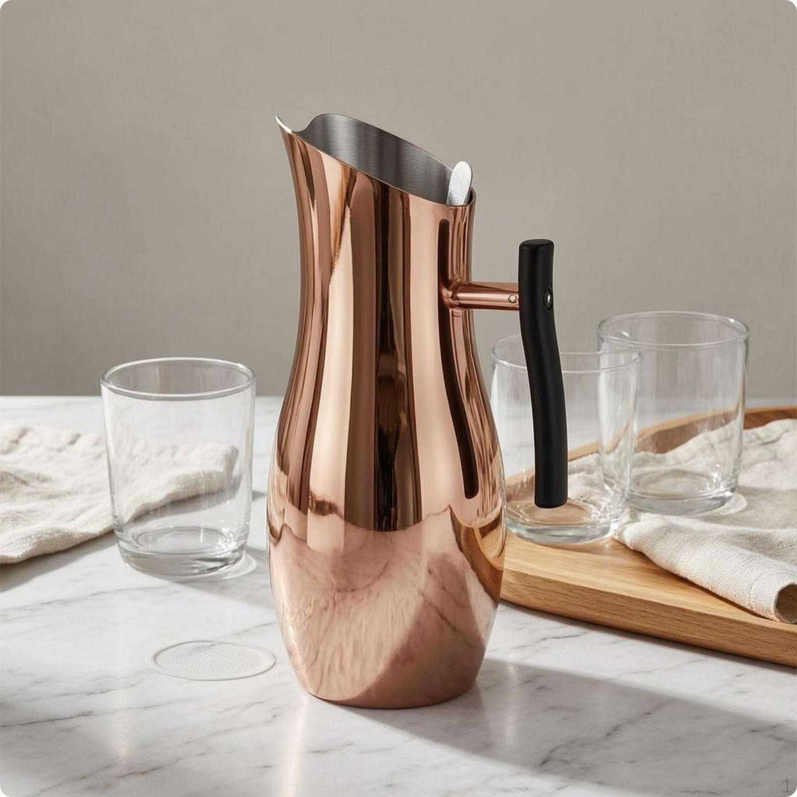 Stainless Metal Water Pitcher 2,000