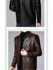 Men's Leather Jacket for Mid-Aged & Elderly: Fleece-Lined, Thickened, Windproof, Detachable Fur Collar, Winter Warmth for Dad.