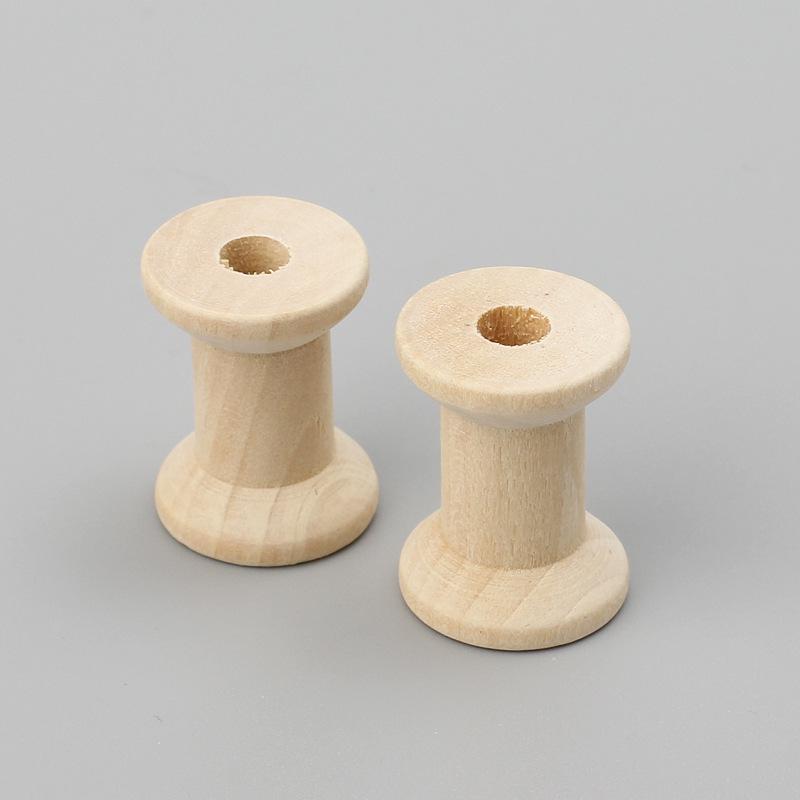 Vintage Wooden Spool DIY Coil Retro Nostalgic Log