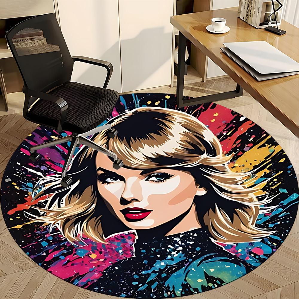 1pc Taylor Swift Chair Carpet for Office, Non-slip, Soft and Durable Office Rug, Perfect for Office yy251226018