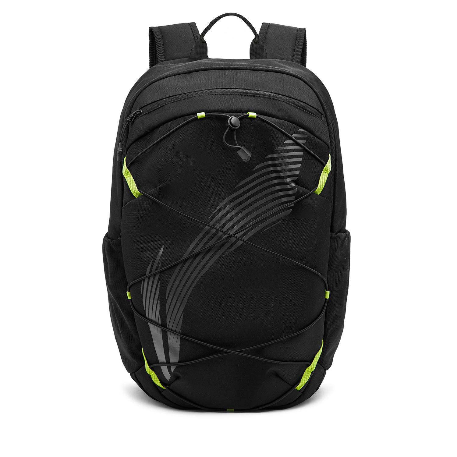 

Li-Ning Fitness Series Water-Resistant Eco-Friendly Logo Large Capacity Zipper Adjustable Shoulder Strap Polyester Sports Backpack ABSU013-1 Black
