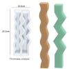 DIY Geometric Candle Silicone Mold Wavy Bar Epoxy Resin Mold Handmade Aromatherapy Candle Mould Wedding Gifts Craft Home Decor