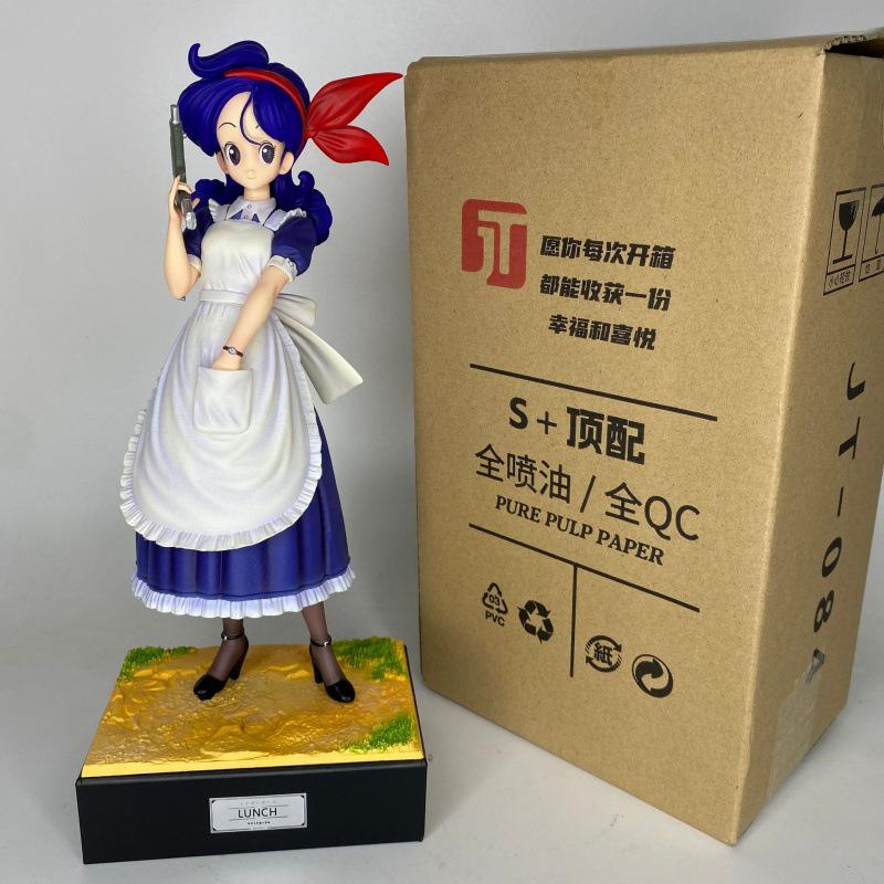 Dragon Ball figure childhood Lanqi Bulma childhood series statue model two-dimensional beautiful girl ornament gift