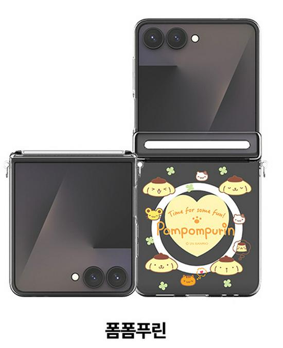 

Ultra-thin Transparent Magnetic Hello Kitty Case for Samsung Z Flip7 Flip5