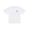New MLB New York Yankees Basic Collection SS25 T Shirt Unisex White 3ATSB0753-50WHS