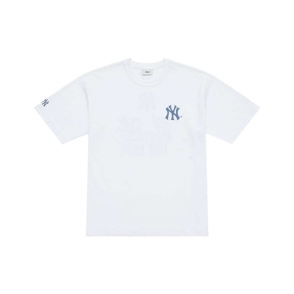 New MLB New York Yankees Basic Collection SS25 T Shirt Unisex White 3ATSB0753-50WHS