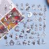 17 Styles Antique Silver Cat Paw Pendant Necklace & Bag Charm