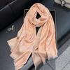 Summer Silk Scarf Female Imitation Silk Printing Long Scarf Thin Shawl With Decorative Leopard Print Tencel Cotton Beach Towel