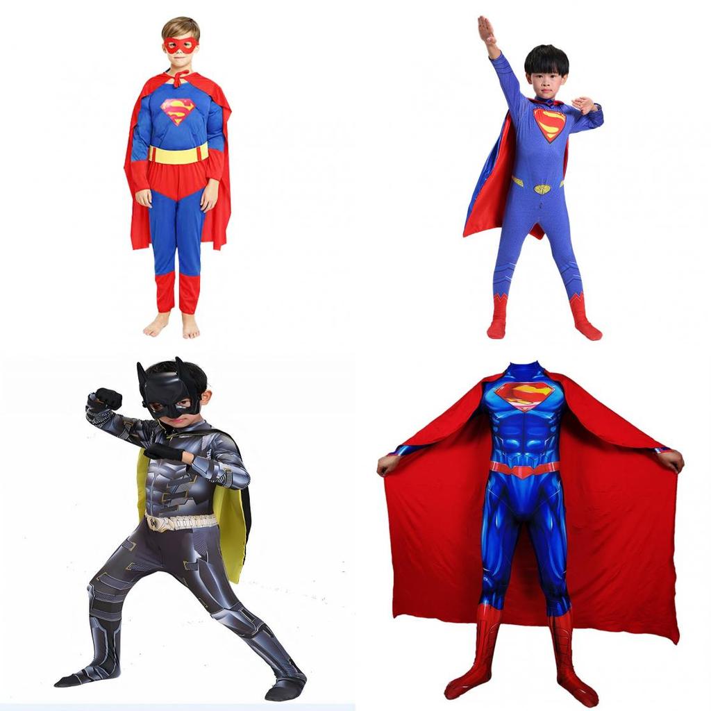 The Batman Kids Adult Halloween Cosplay Costume With Muscle Suit For Role Play