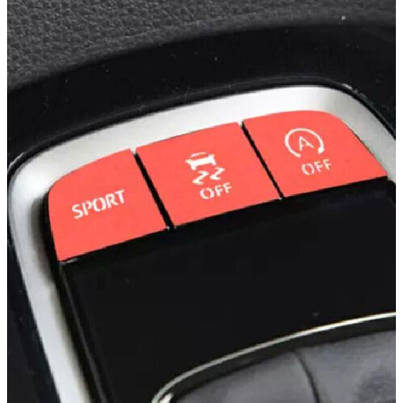 - Trim Console Gear Shift Button Sticker For Toyota Corolla Red Center