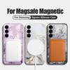 Magnetisch Für Marmor Hülle Für Samsung Galaxy S24 S23 S2 Ultra S22 Plus S21 S20 FE Lanyard Abdeckung Eingebaute Metallplatte