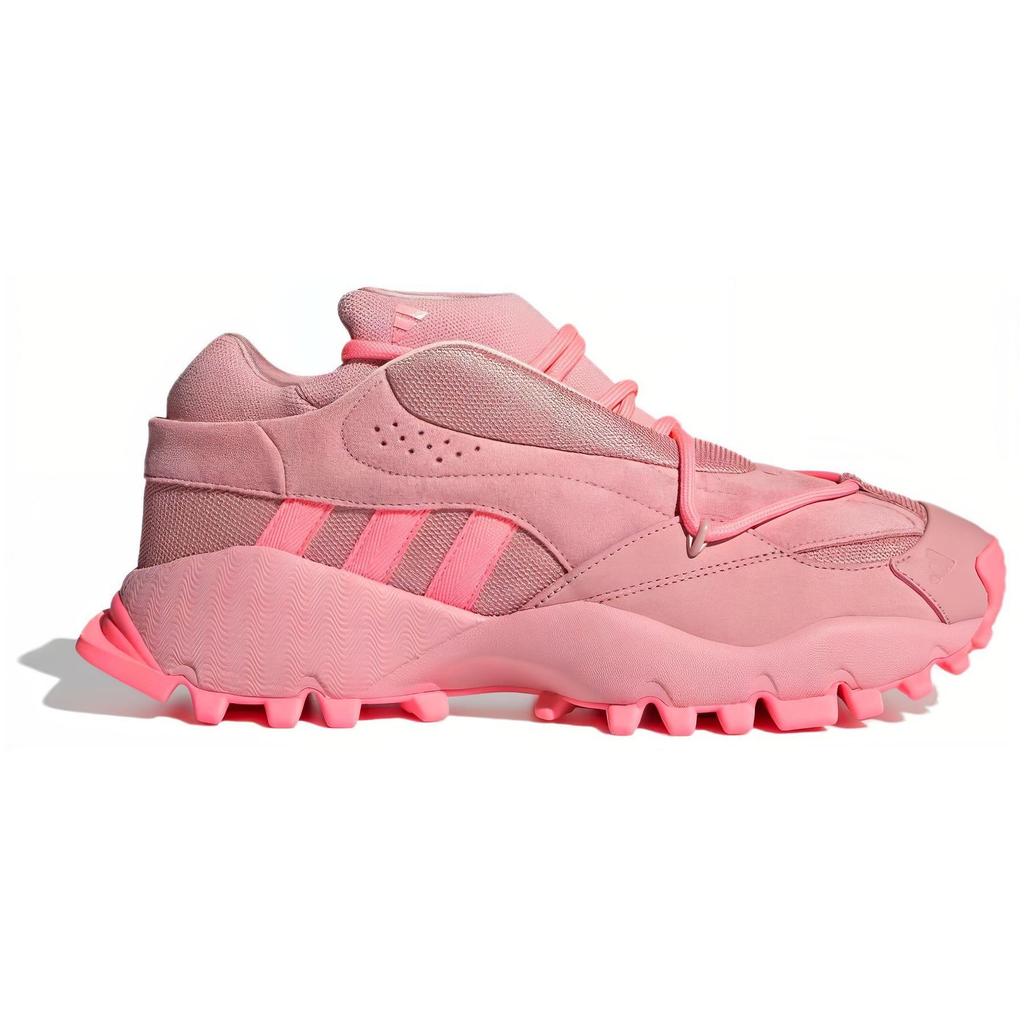 Adidas Seeulater Spw Leather Comfortable Versatile Shock Absorbing Durable Low Top Casual Shoes Unisex Casual Shoes Pink IH2686