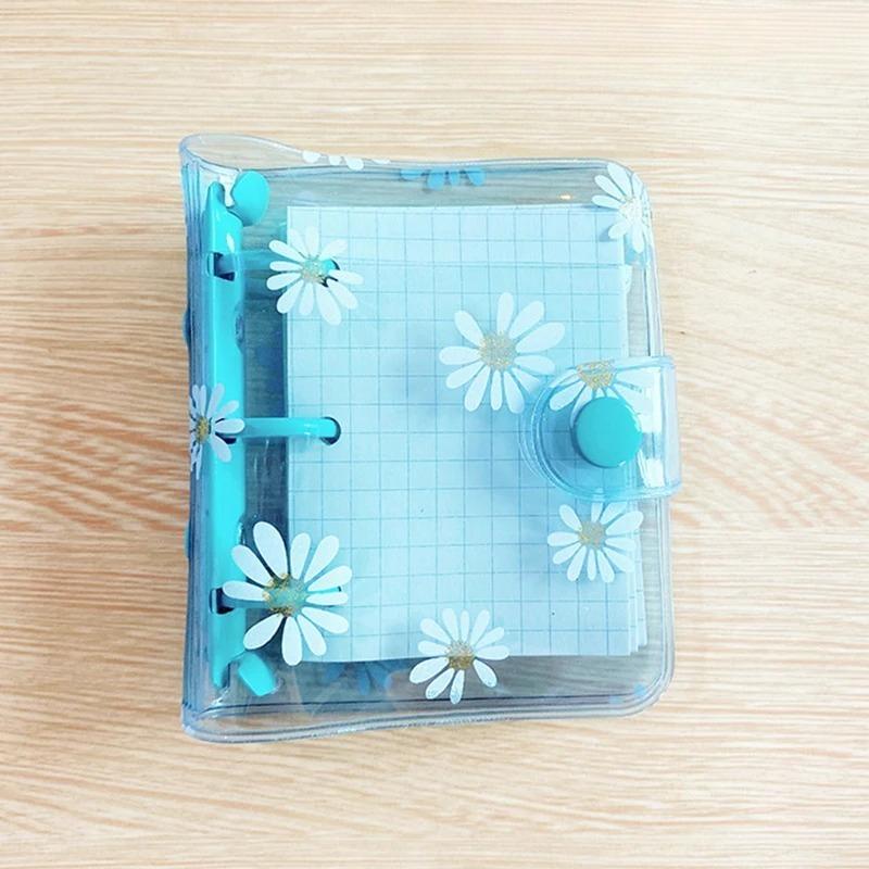 Mini 3 Hole Daisy Binder Note Planner Organizer Notebook Journal Diary Ring Binder Kawaii School Supplies
