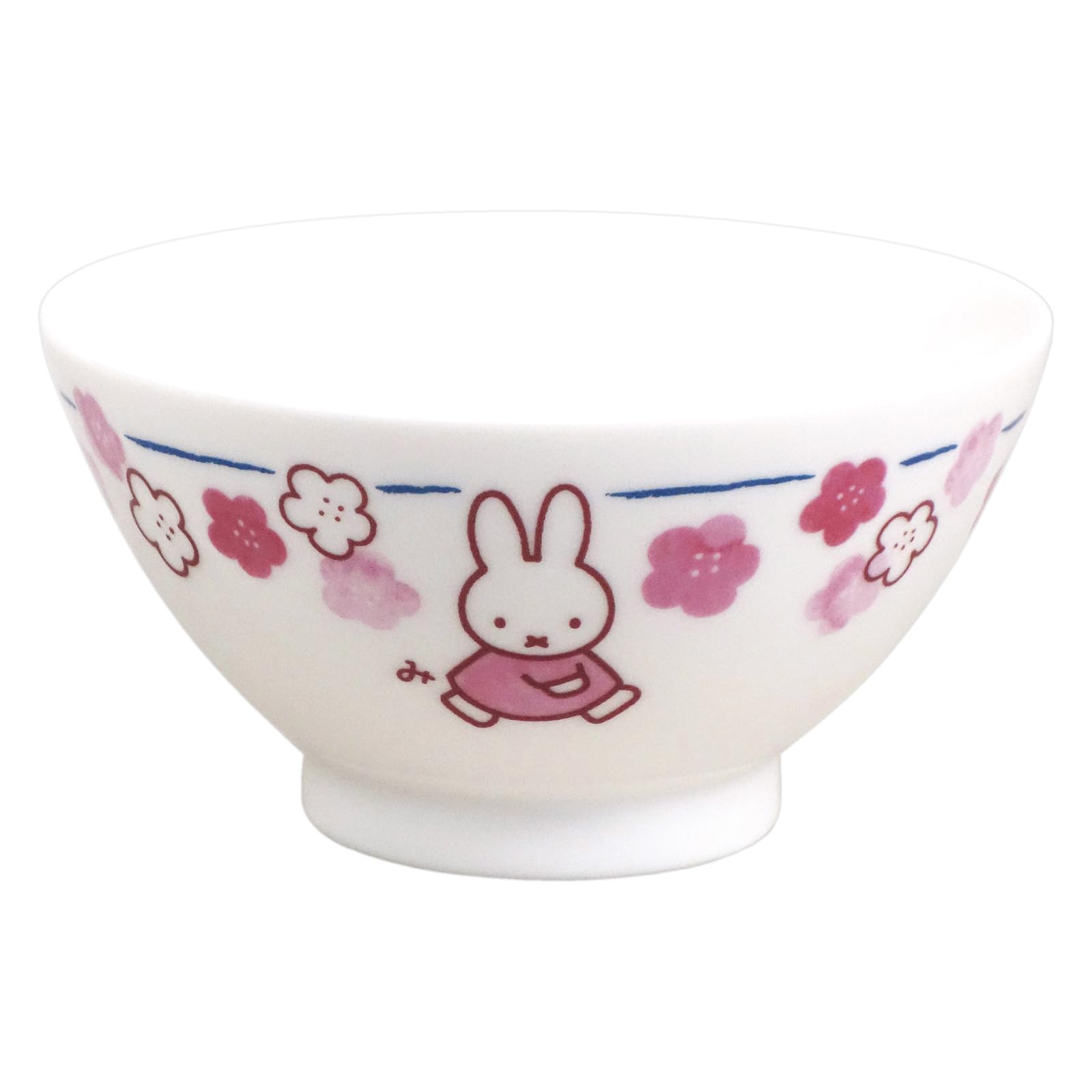 

Dick Bruna Rice 12 x Honoka Made in Product Number 418110 Miffy Bowl, Approx. 7cm, (Flower) Design, Japan, белый