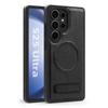 Samsung S25Ultra Magnetic Bracket TPU + PU Simple Hot Press Mobile Phone Case S25 Magnetic Mobile Phone Case
