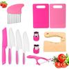 Kids Plastic Kitchen Set - 11-Piece Color Box, Toy Cooking for Children's Pretend Play Kitchen Tools