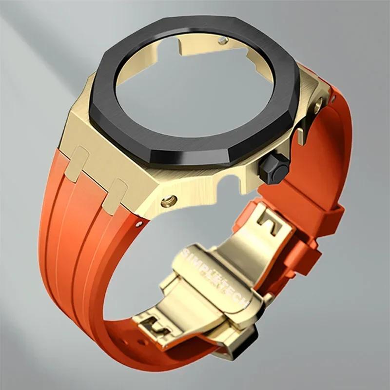 Mod Kit GEN5 GA2100 Metal Bezel for G shock Casioak Modification 4th Generation Rubber&Steel Watch Case Strap GA-B2100 2110
