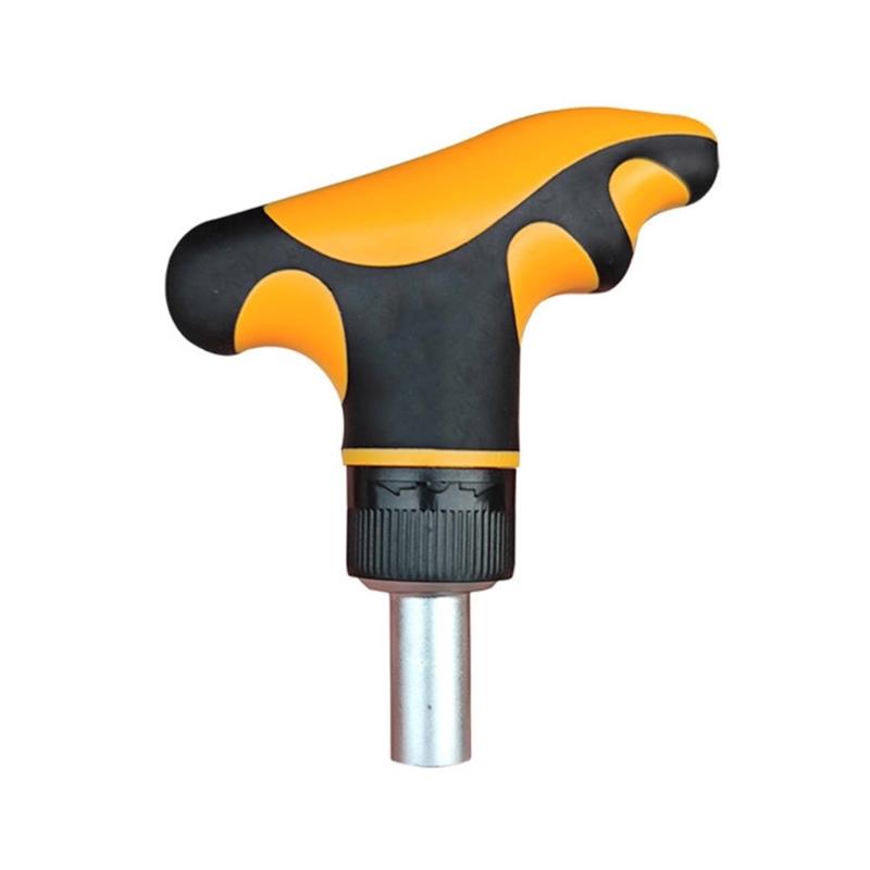 

T Handle Ratchet Driver 1/4” Ratcheting Bit Driver T Handle with 1/4inch Magnetic Extension Socket Drill Bit Holder 1