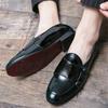 Gentleman New Wedding Dress Glossy Patent Leather Shoes For Men Classics Monk Strap Loafers Prom Homecoming Party Footwear