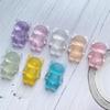 Frosted Bear Airbag Phone Holder: Cute, Semi-Transparent, Folding Desktop Stand