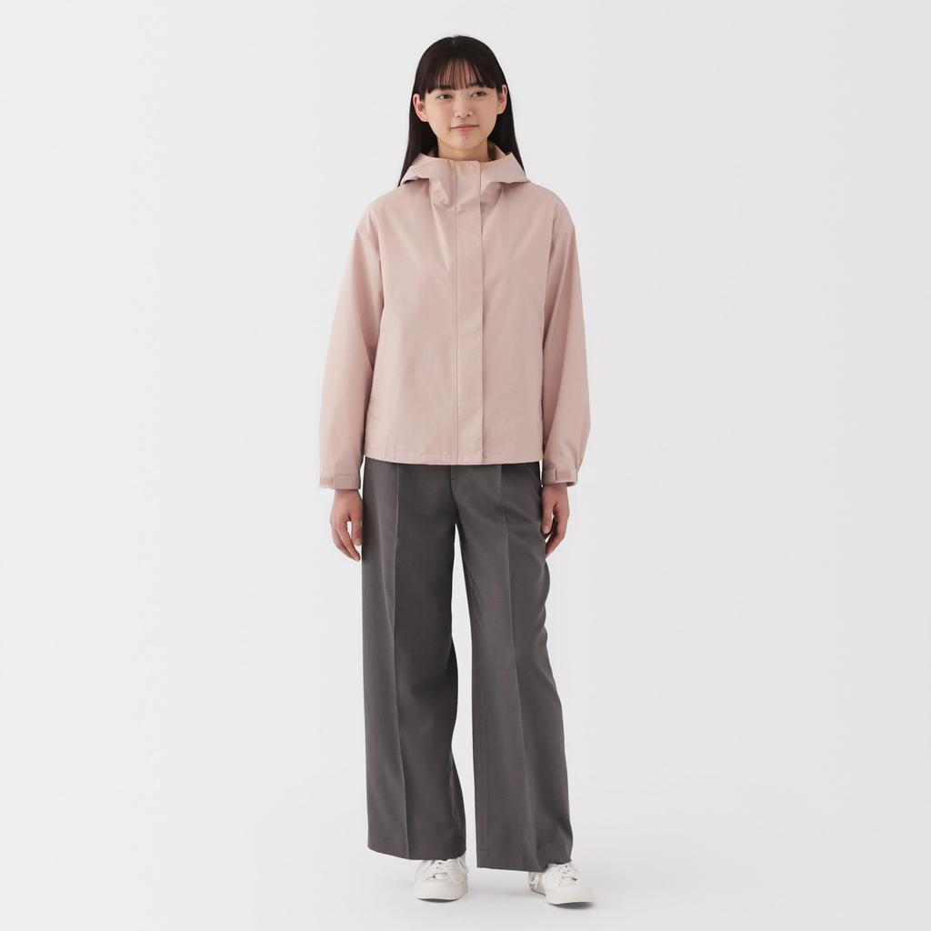 MUJI Hooded Size S Women's Water-Repellent Jacket, BD0ZVA5S, Pink,