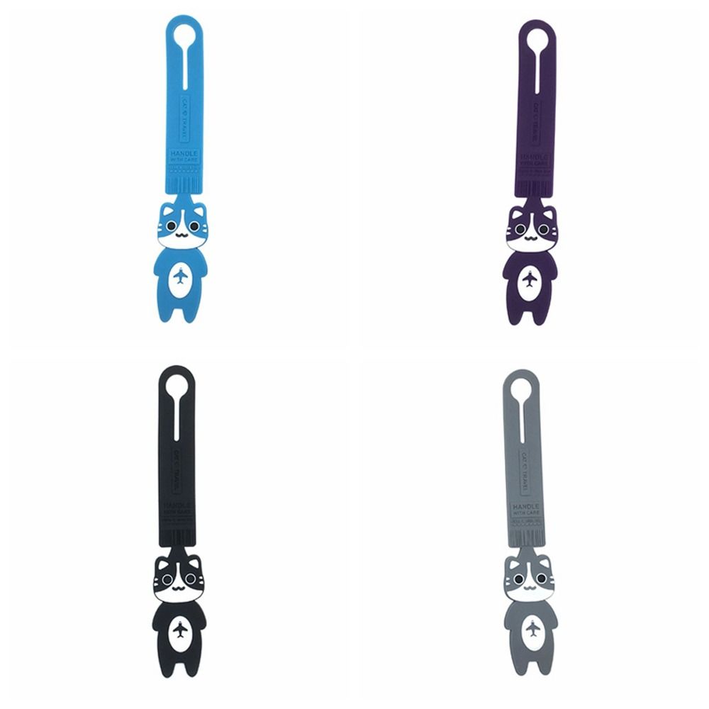 Cartoon Travel Luggage Tag Cat Boarding Pass Funny Airplane Suitcase Tag  Airplane Check-in