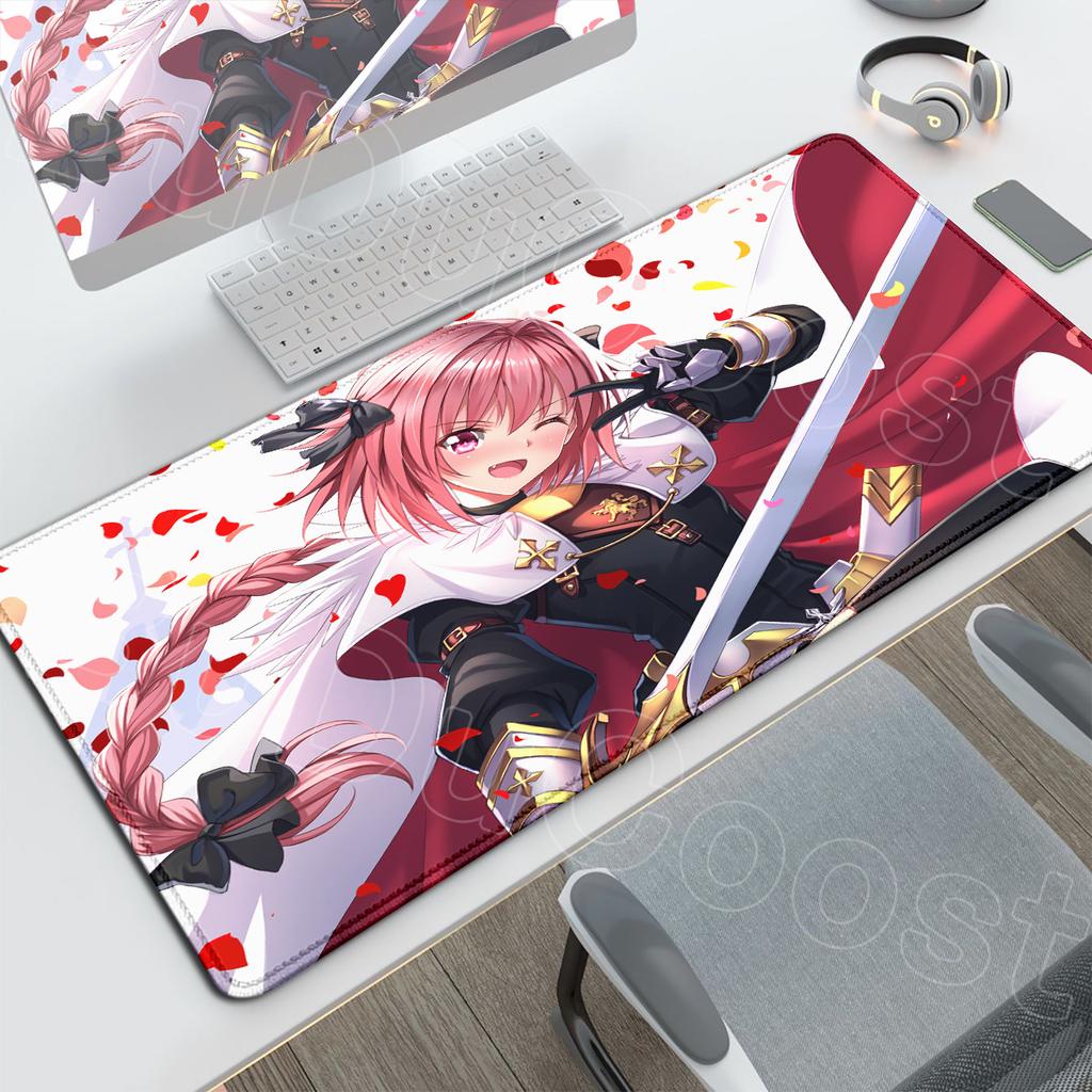 Non-slip Rubber Base Desktop Carpet Large Laptop Decoration Keyboard Mat XXL Kawaii Girl Astolfo Mouse Pad PC Gaming Accessories