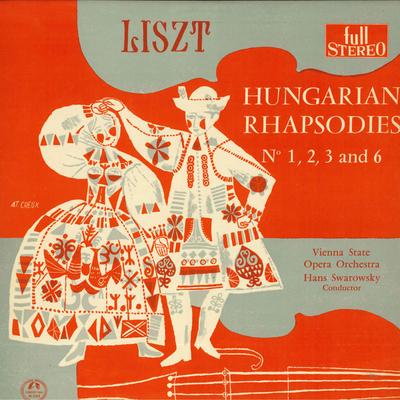 LP Record HANS SWAROWSKY, VIENNA STATE OPERA  - Liszt Hungarian Rhapsodies No.1, 2, SM2189 Concert Hall Japan Classical Used