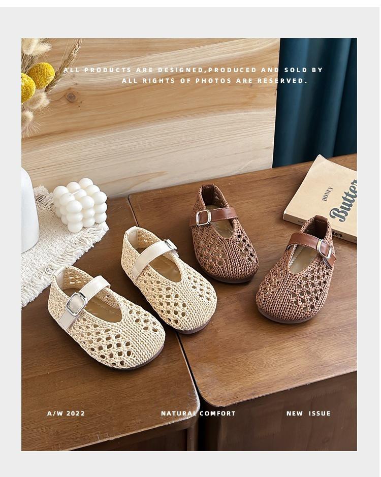 Baotou Girls' Soft Sole Breathable Summer Sandals - 2026 New Hollow Design for Little Princesses