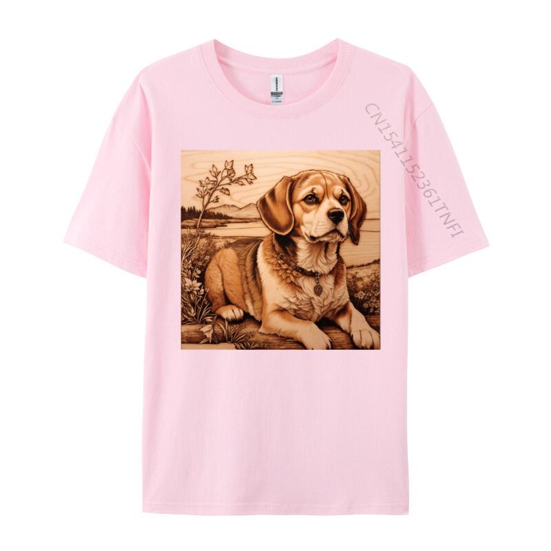 Beagle The Charm of Wood Tshirt A Funny Animal Lover Gift TShirt Unisexs Fitted Printed Tops T Shirt High Street