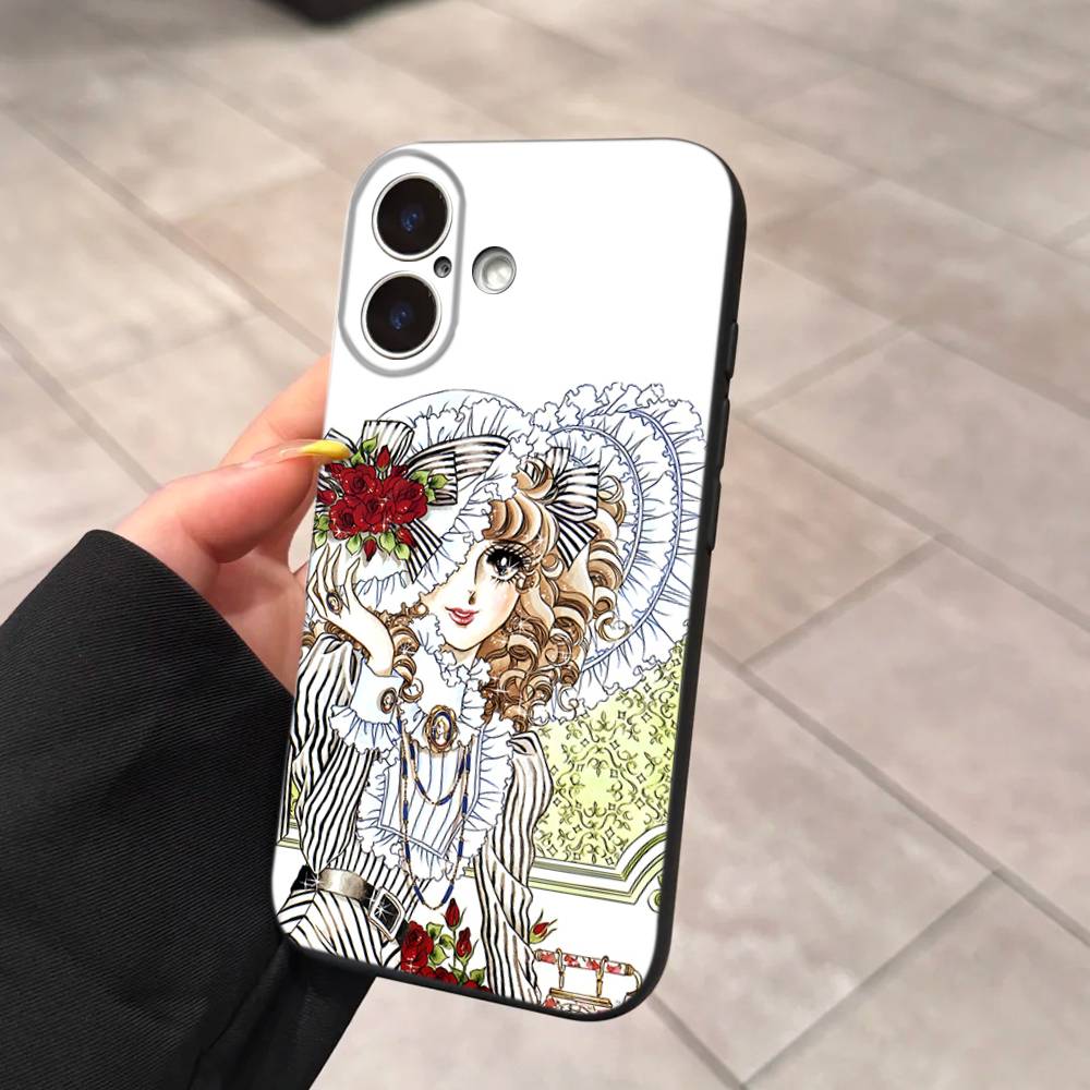Rose Of V-Versailles Lady Oscar Soft Back Phone Cover Case For IPhone 17 16 Pro Max 15 12 11 16e 13 Mini 14 15 Plus