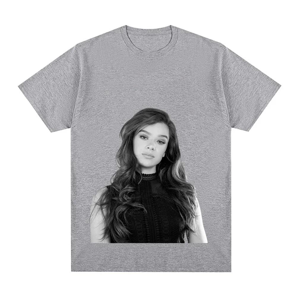 Hailee Steinfeld TShirt Round Neck Short Sleeve Graphic Printing Camisetas Casual Fashion Cotton Clothing Ropa Mujer Clothes