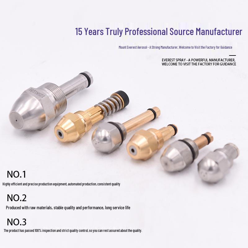 Stainless Steel Fine Mist Atomization Nozzle for Combustion, Cooling, and Dust Removal