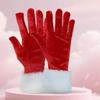 Autumn and Winter Thickened Warm Velvet Mouth Women Gloves New Christmas Plush Party Etiquette Gloves