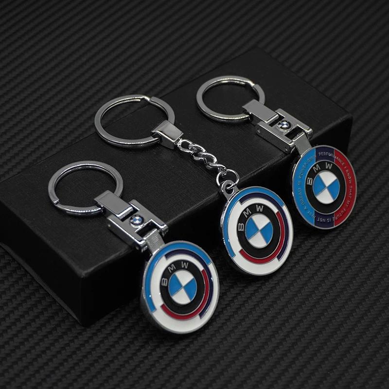 2025 Mode Metalllegierung Auto Schlüsselanhänger Schlüsselring Anhänger Auto Innenzubehör Für BMW 50. Jubiläum 3 5 7 Serie E83 F1
