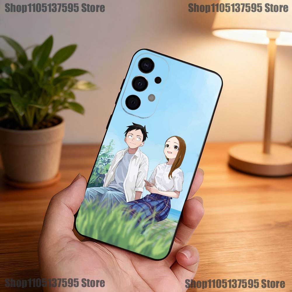 KarakaiS Jozu no Takagi San Handyhülle Für Samsung S25,S24,S21,S22,S23,S30,Ultra,S20,Plus,Fe,Lite,5G Schwarze Hülle
