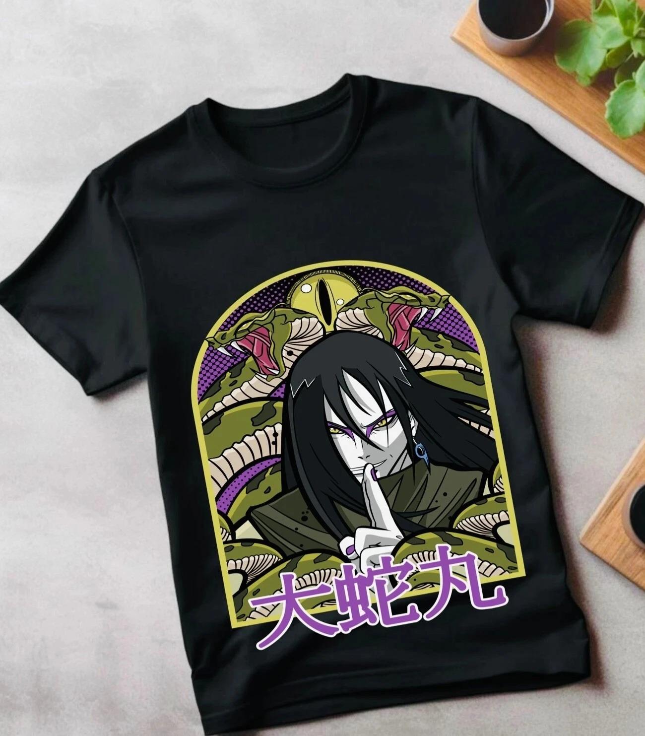 

Naruto Kakashi Hashirama Orochimaru Anime Printed T-shirt Men s Summer Loose, Casual, Breathable Family Outfit Short Sleeve XXXL